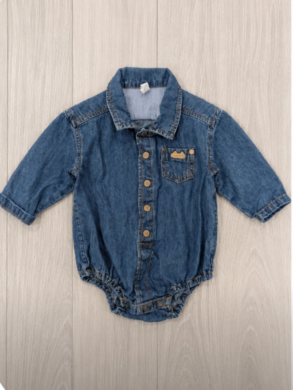 2 For $20 - Souris Mini Denim Onesie
